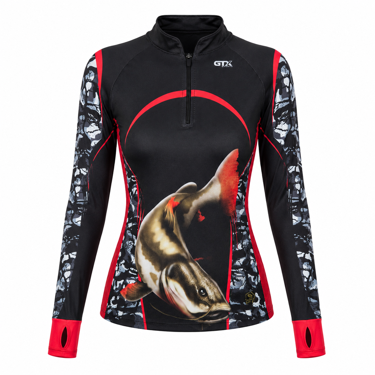 Camisa de Pesca Feminina Piraíba Eclipse com Zíper e Proteção UV50+