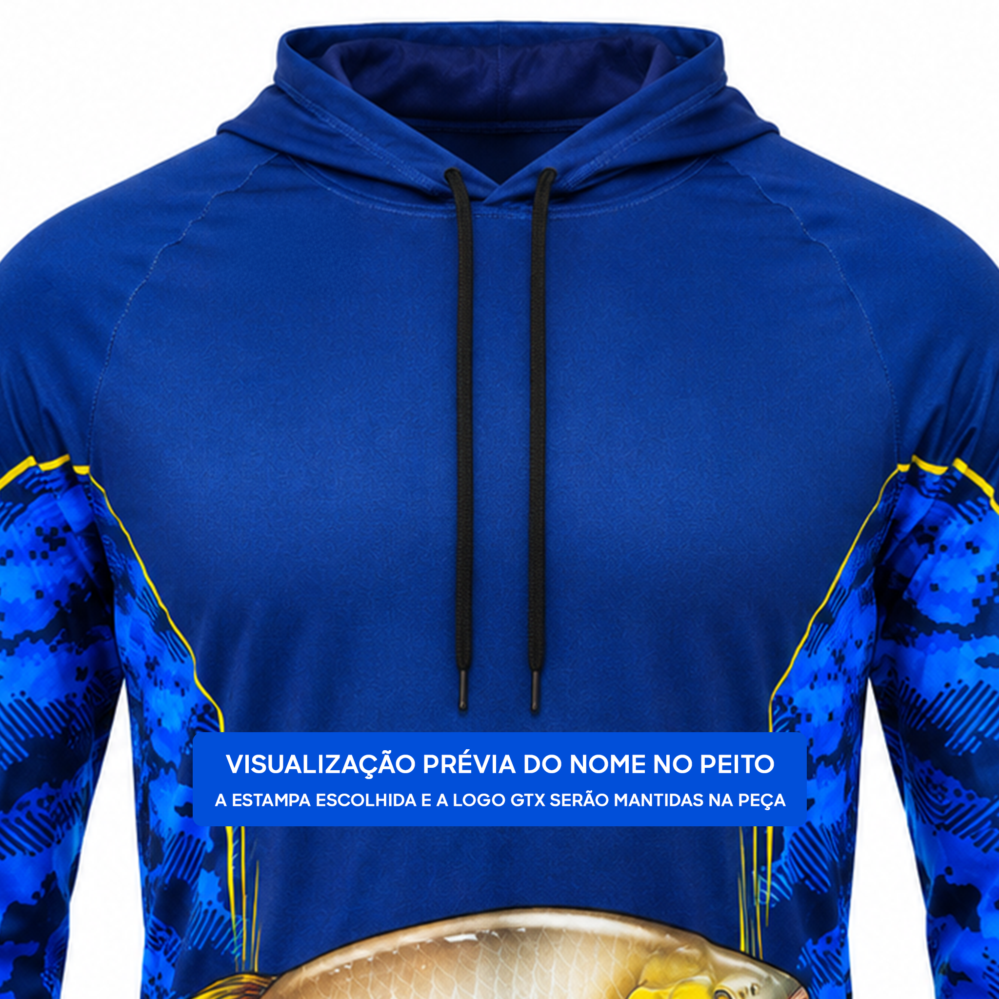 Camisa de Pesca Golden River com Capuz e Proteção UV50+