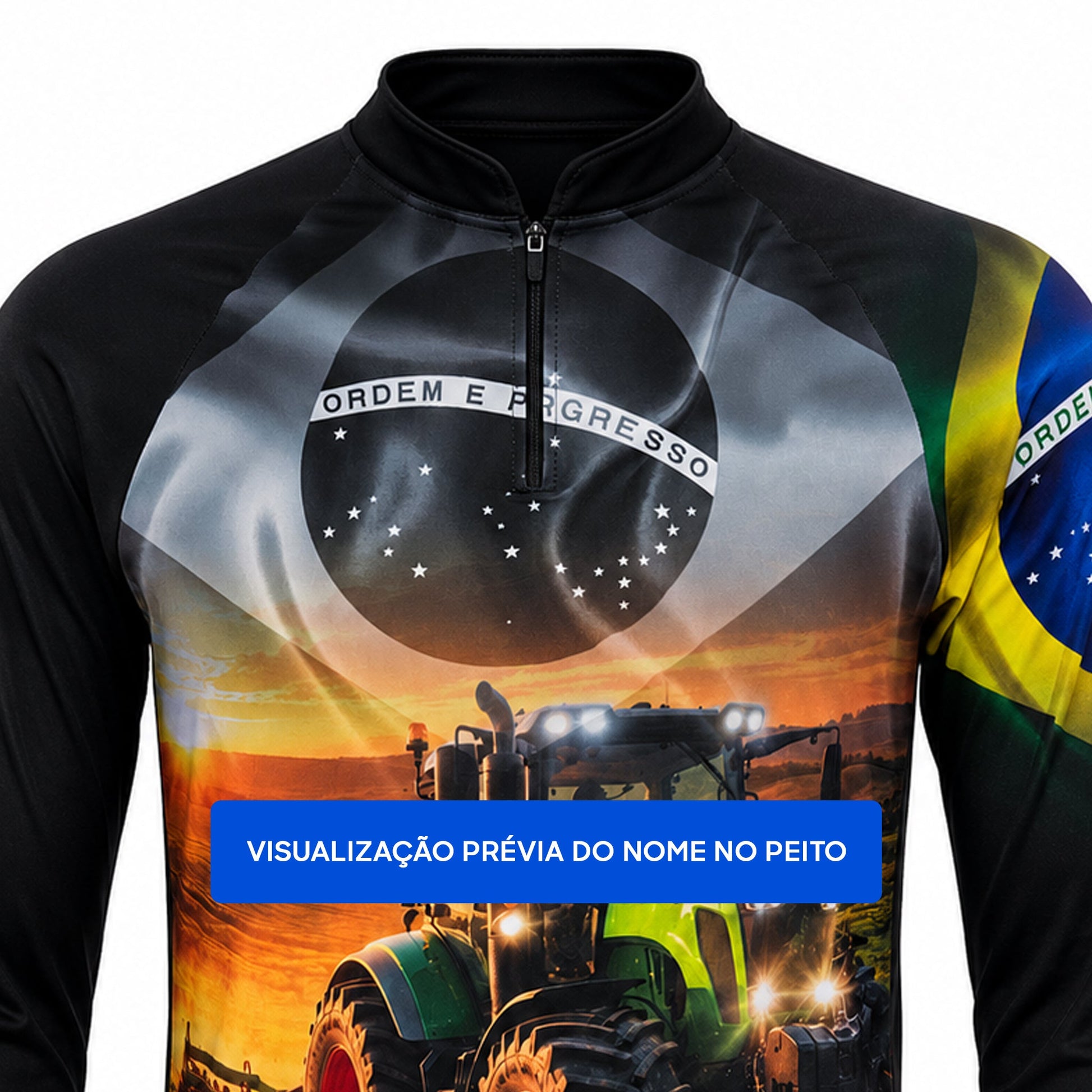 Camisa Agro Field Legacy com Zíper e Proteção UV50+ - GTX Print