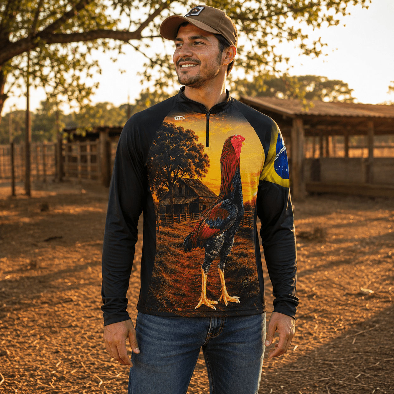 Camisa Agro Masculina Raça Índio Gigante com Proteção UV50+ - Use GTX