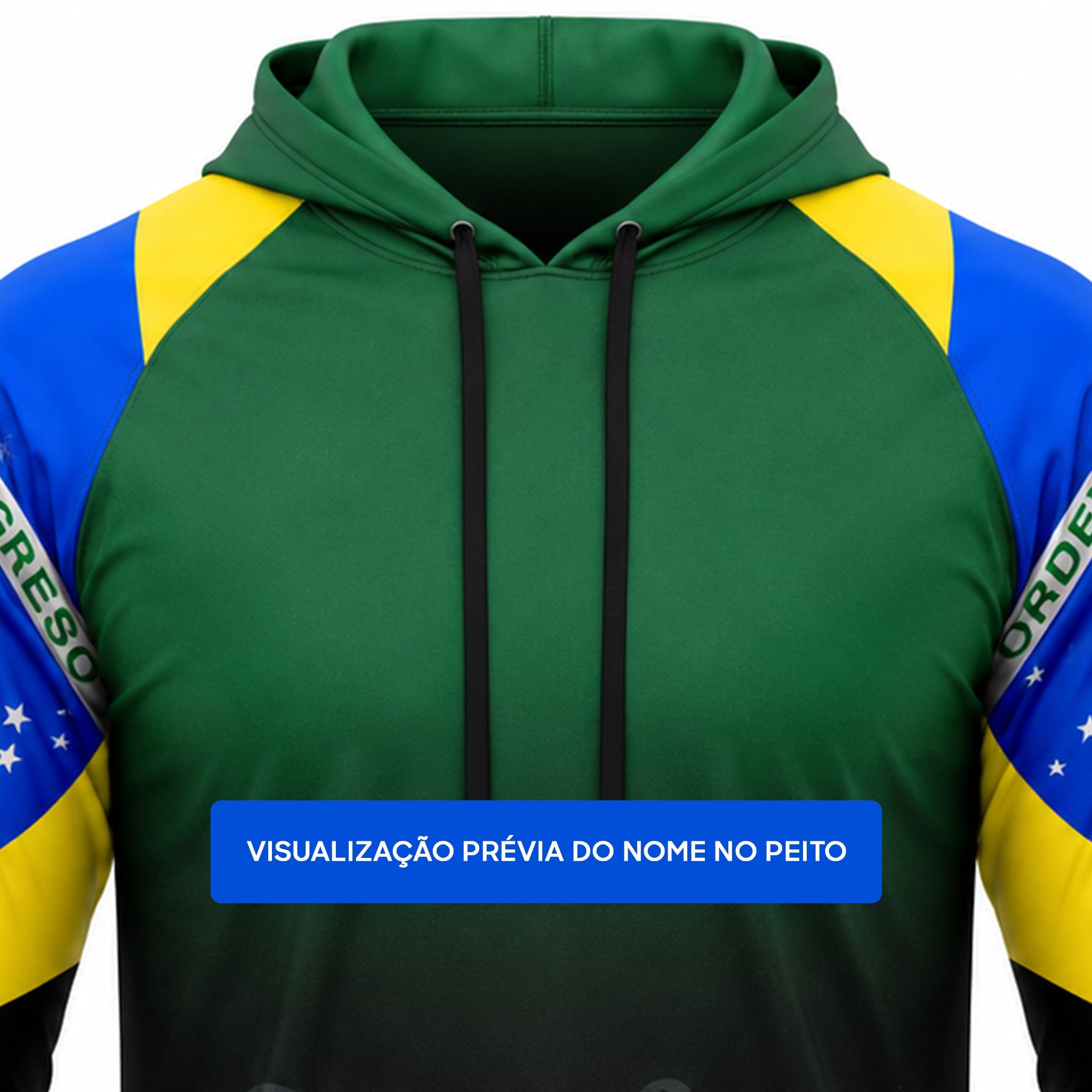Camisa de Pesca Brasil Legacy com Capuz e Proteção UV50+ - GTX Print