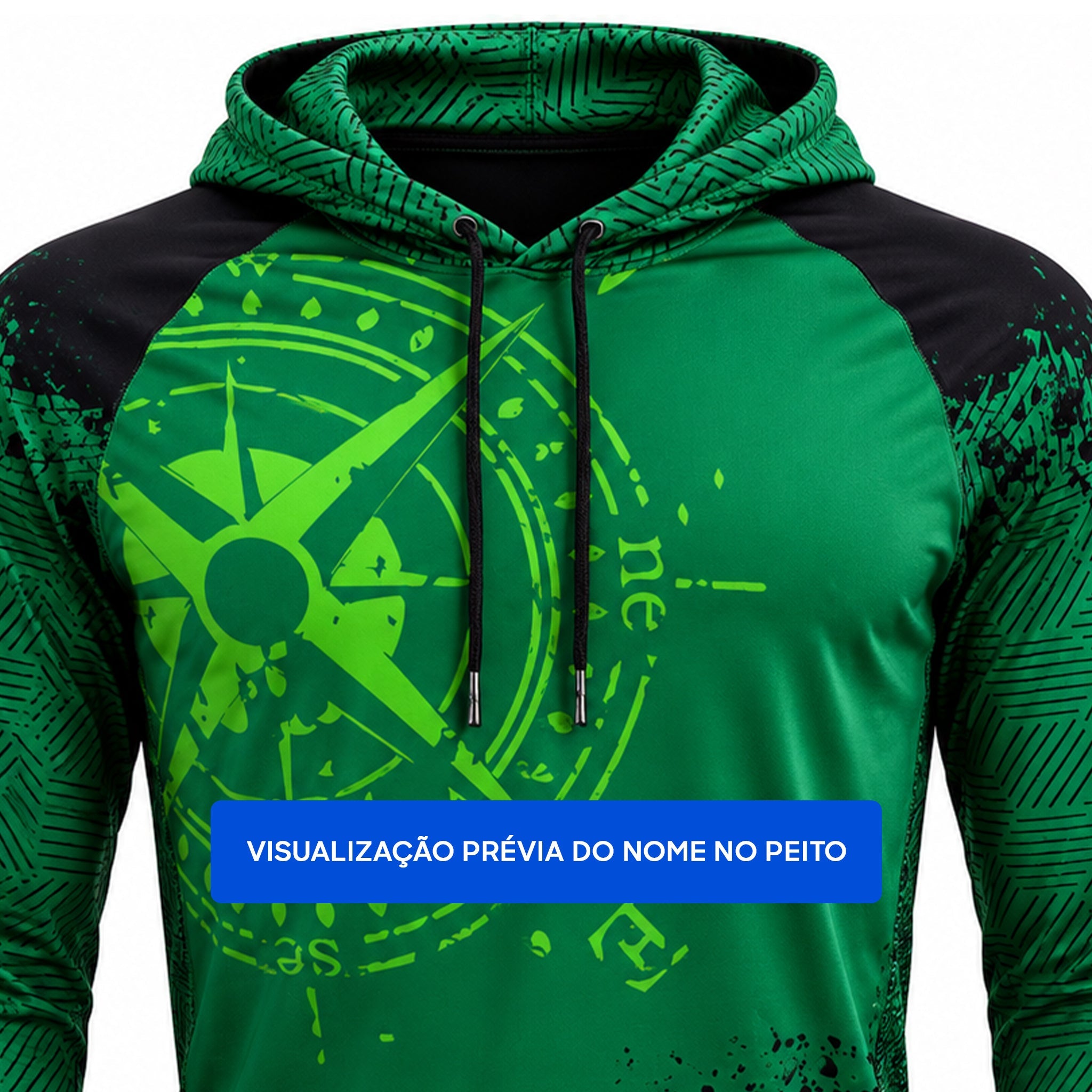 Camisa de Pesca Compass Trail com Capuz e Proteção UV50+ - GTX Print