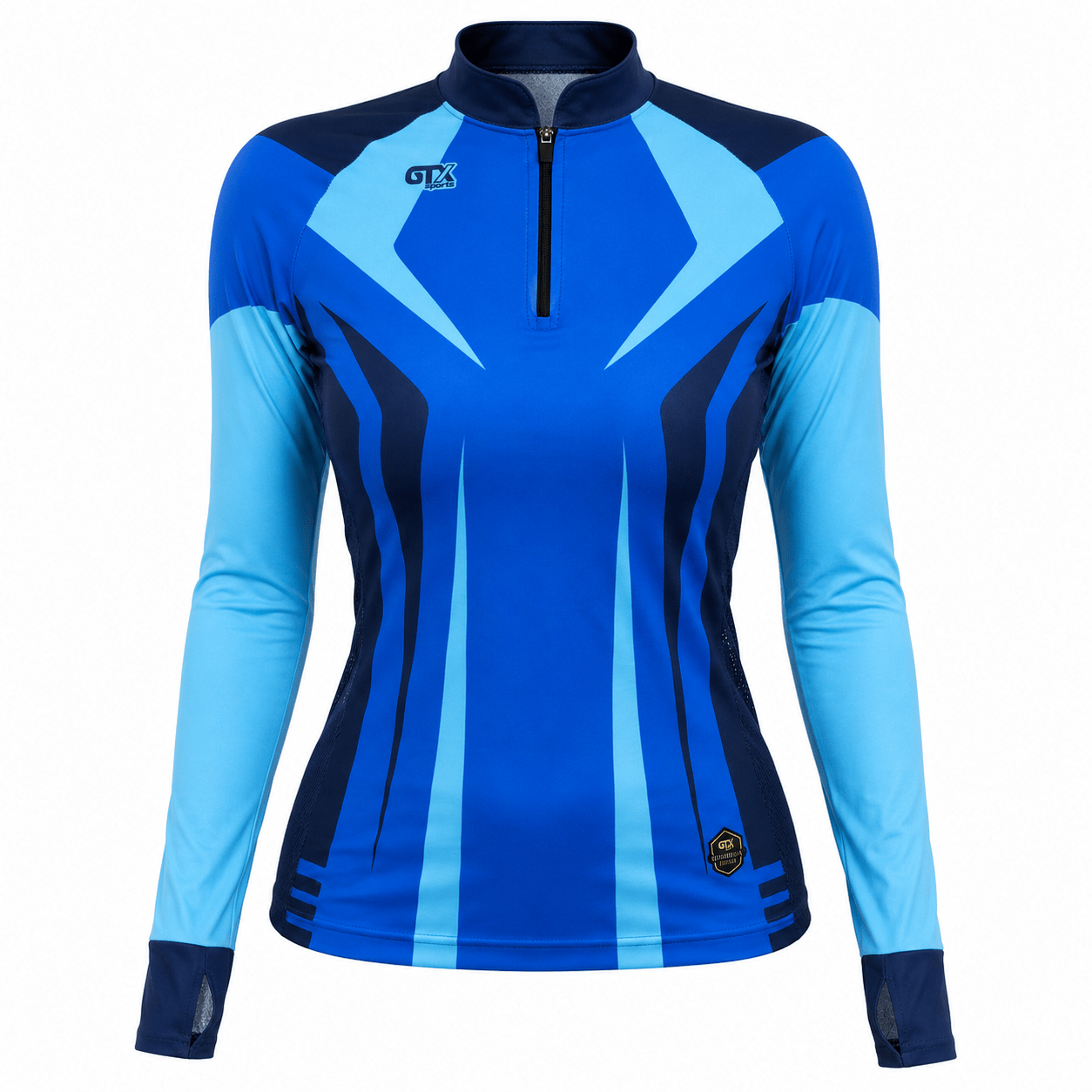 Camisa de Pesca Feminina Blue River com Zíper e Proteção UV50+ - GTX Print