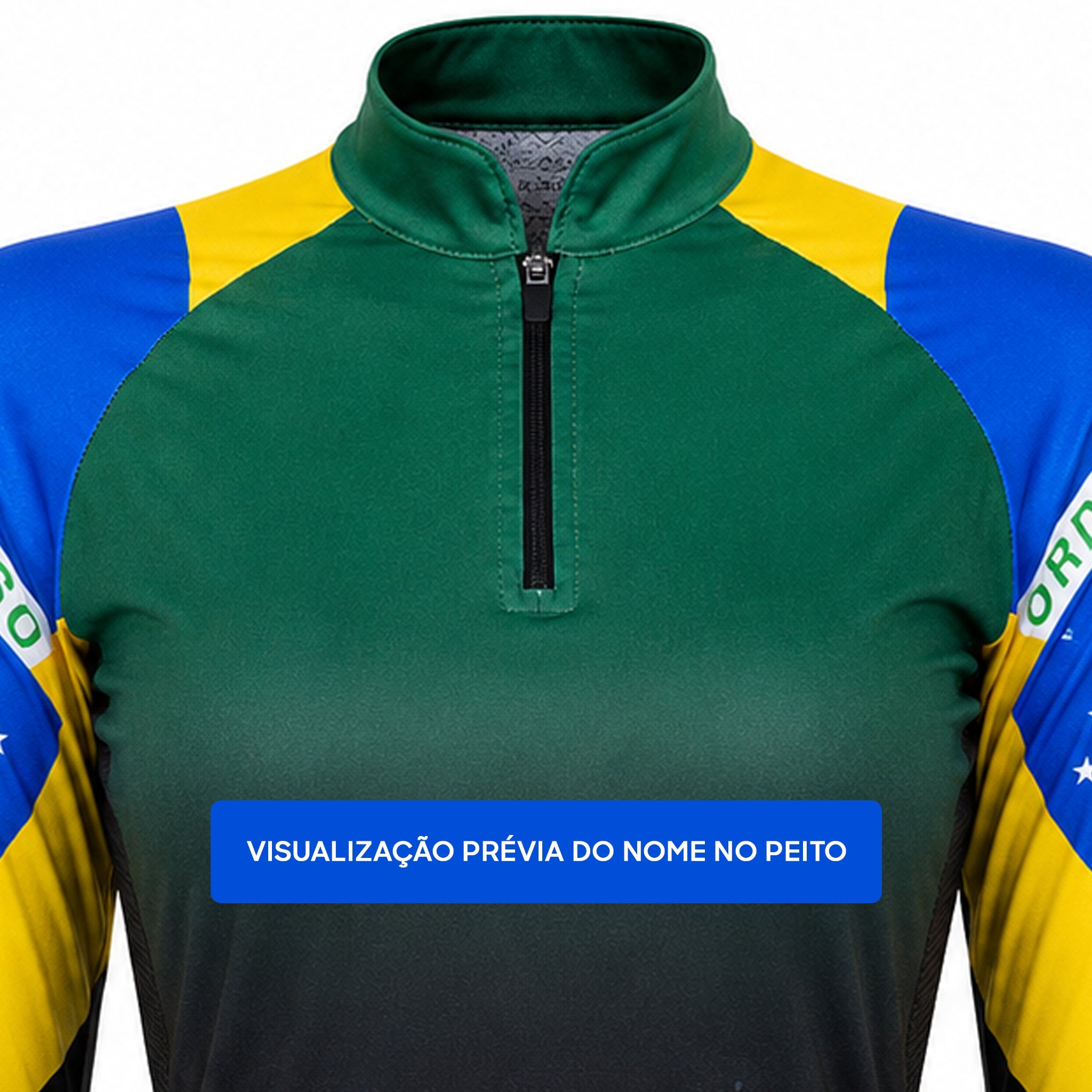 Camisa de Pesca Feminina Brasil Legacy com Zíper e Proteção UV50+ - GTX Print