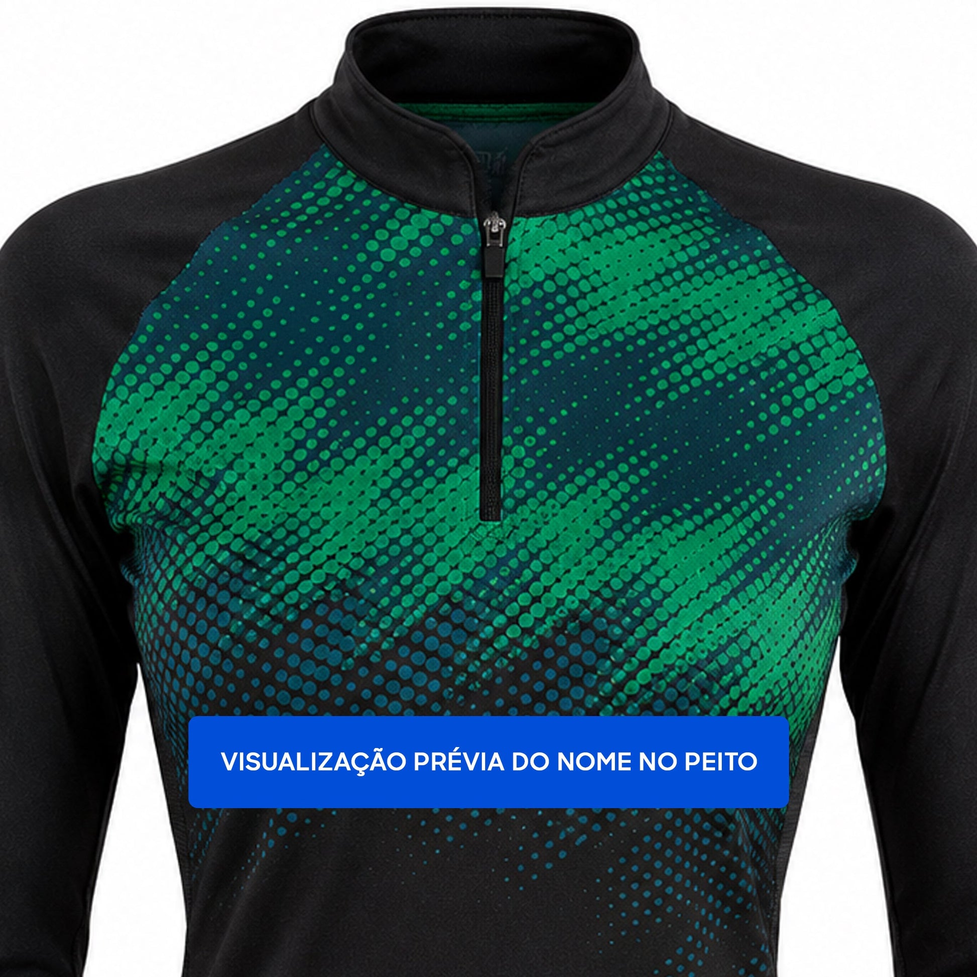 Camisa de Pesca Feminina Emerald Flow com Zíper e Proteção UV50+ - GTX Print