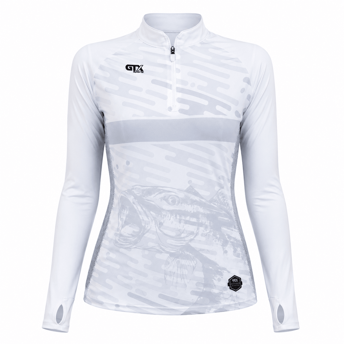 Camisa de Pesca Feminina Ice River com Zíper e Proteção UV50+ - GTX Print