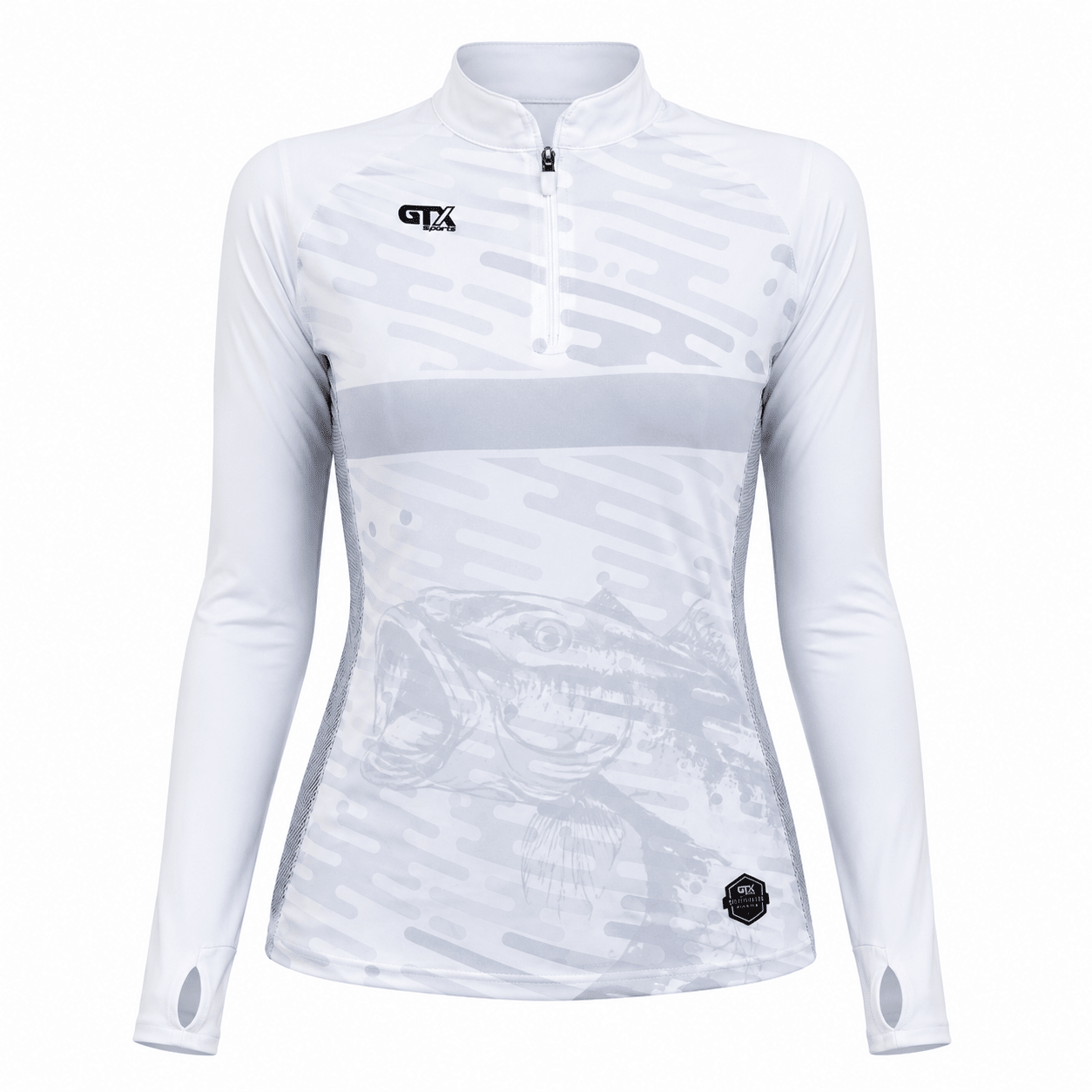 Camisa de Pesca Feminina Ice River com Zíper e Proteção UV50+ - GTX Print