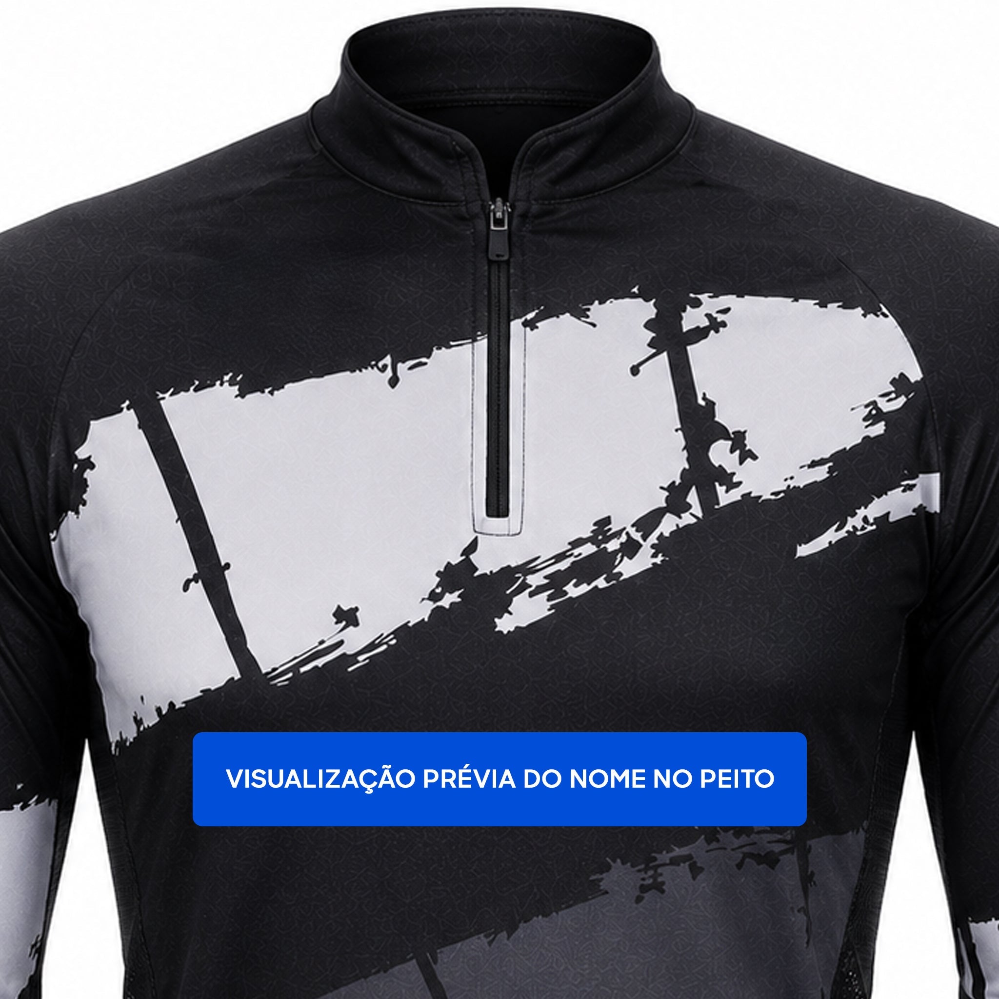 Camisa de Pesca Feminina Midnight River com Zíper e Proteção UV50+ - GTX Print