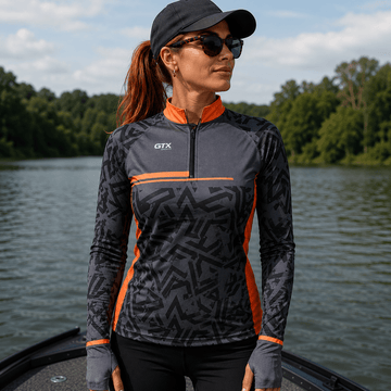 Camisa de Pesca Feminina Urban Strike com Zíper e Proteção UV50+ - GTX Print