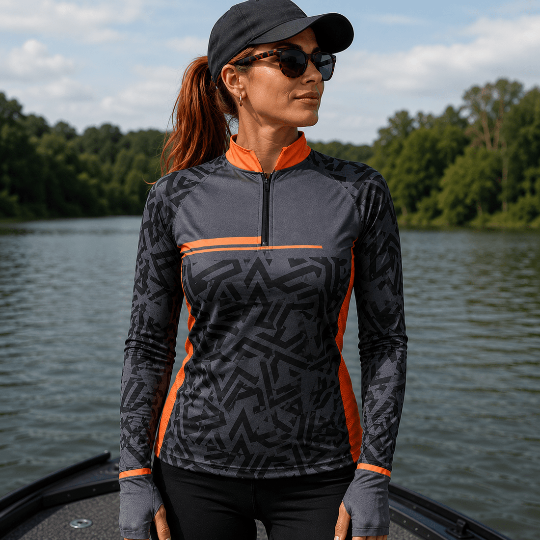 Camisa de Pesca Feminina Urban Strike com Zíper e Proteção UV50+ - Use GTX