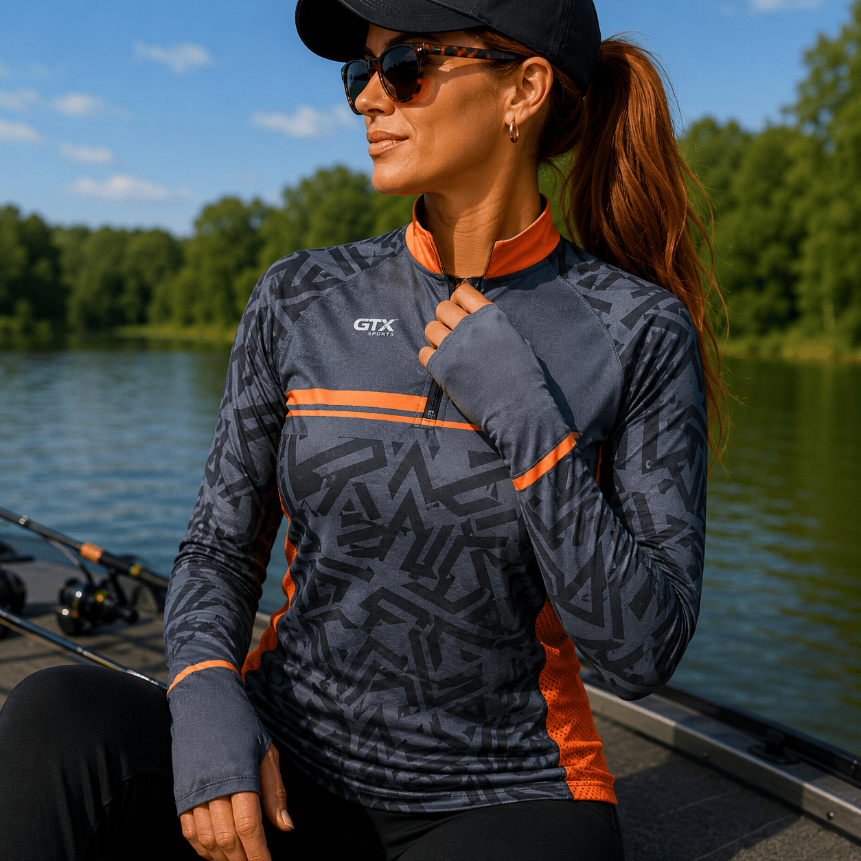 Camisa de Pesca Feminina Urban Strike com Zíper e Proteção UV50+ - Use GTX