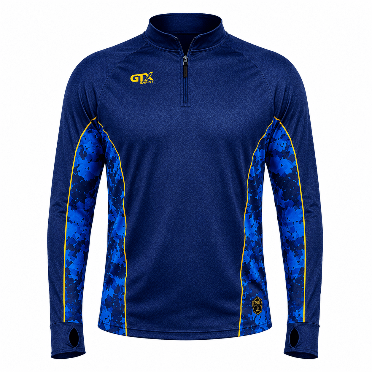 Camisa de Pesca Golden River com Zíper e Proteção UV50+ - GTX Print