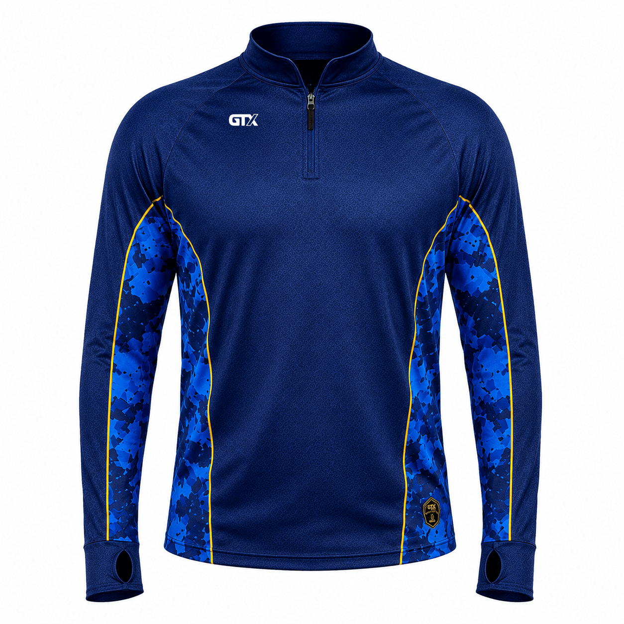 Camisa de Pesca Golden River com Zíper e Proteção UV50+ - Use GTX