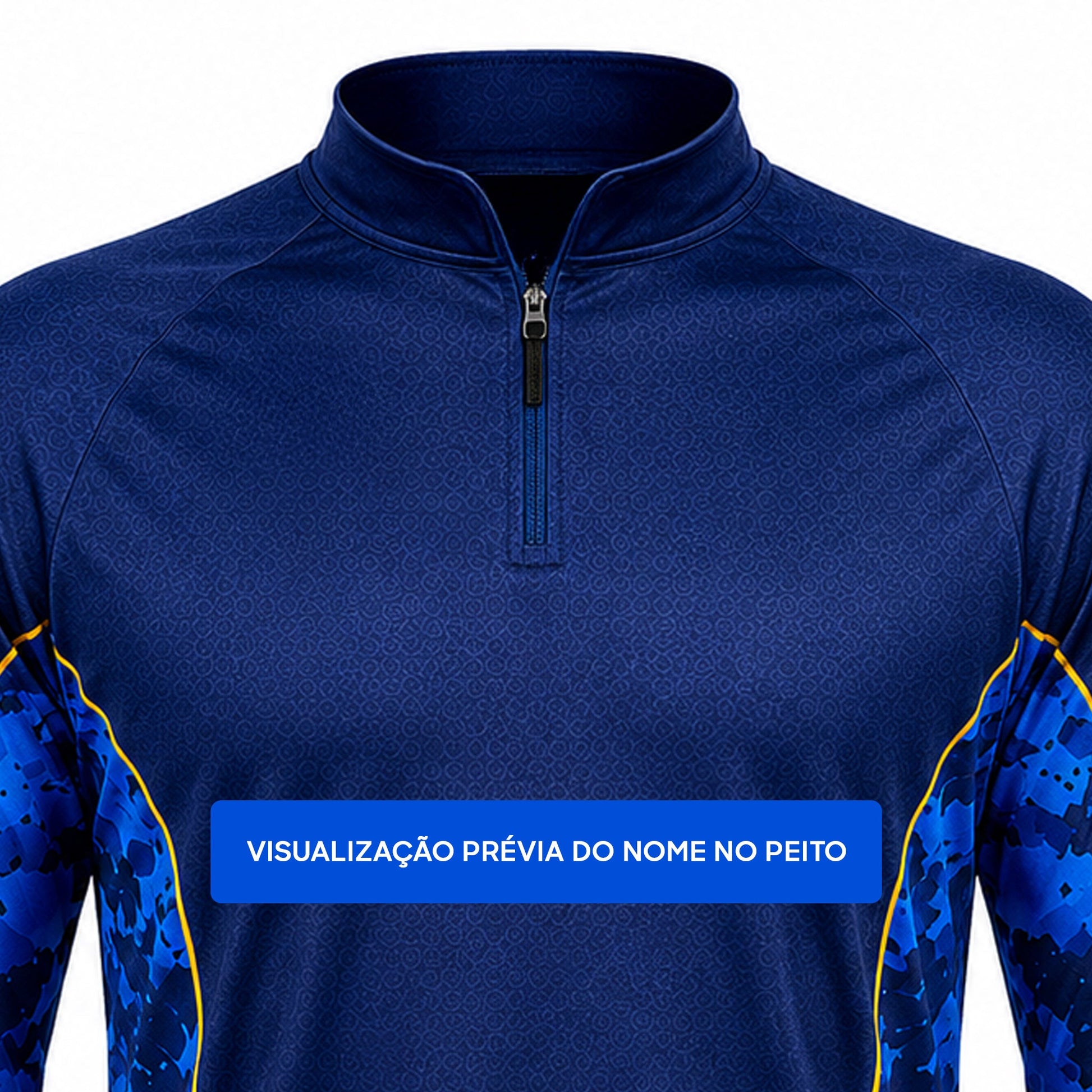 Camisa de Pesca Golden River com Zíper e Proteção UV50+ - Use GTX