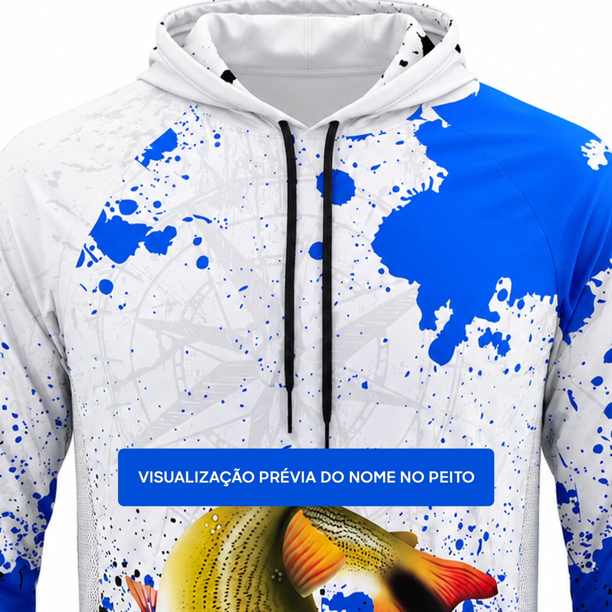 Camisa de Pesca Golden Strike com Capuz e Proteção UV50+ - GTX Print