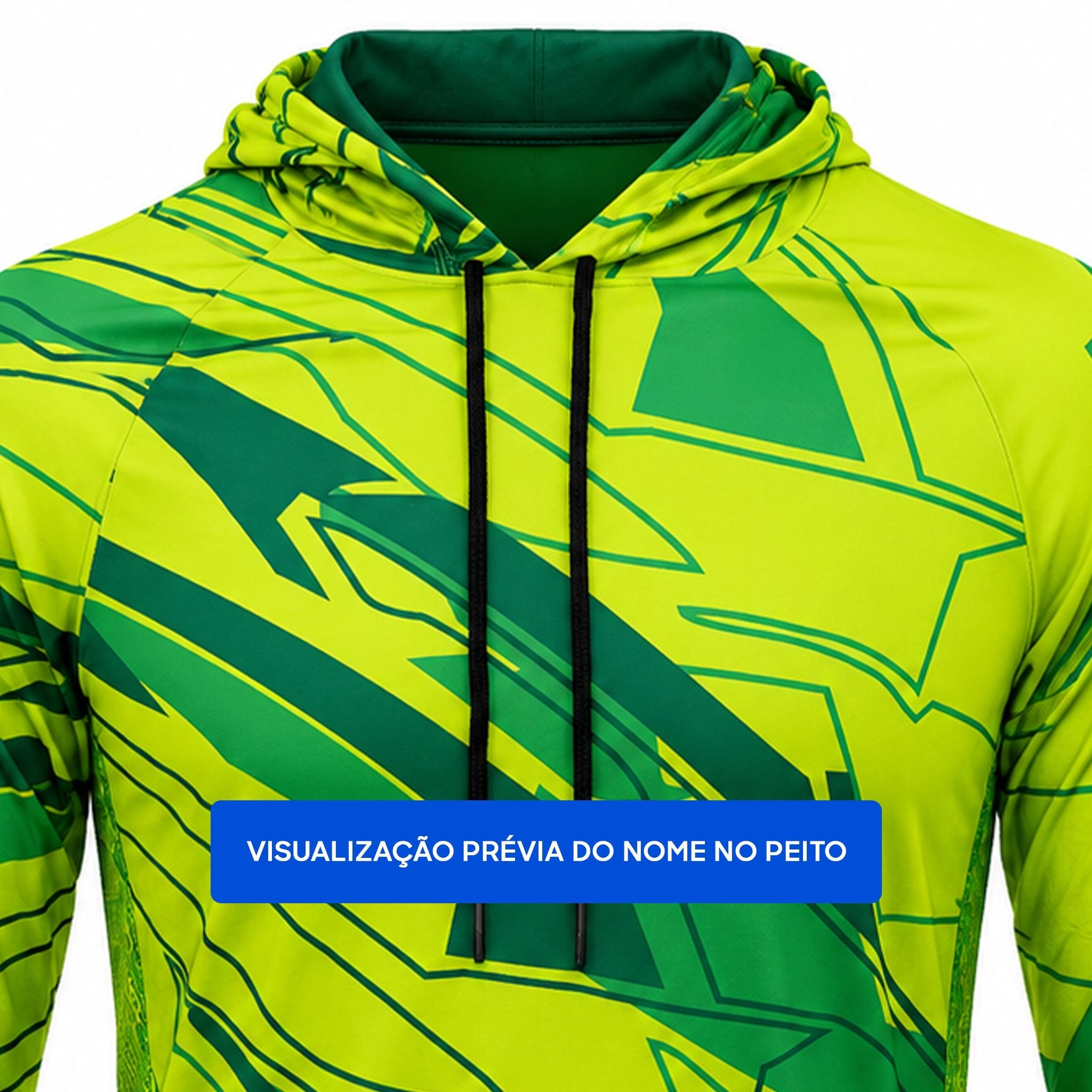 Camisa de Pesca Lime Pantanal com Capuz e Proteção UV50+ - GTX Print