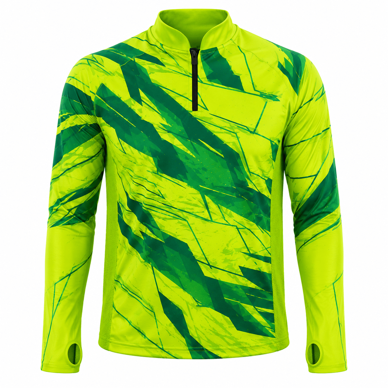 Camisa de Pesca Lime Storm com Zíper e Proteção UV50+ - Use GTX