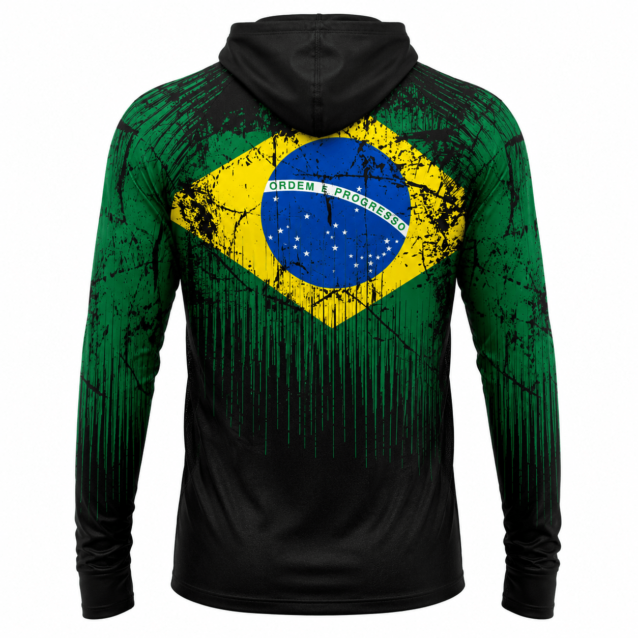 Camisa de Pesca Masculina com Capuz Brasil Selvagem e Proteção UV50+ - GTX Print