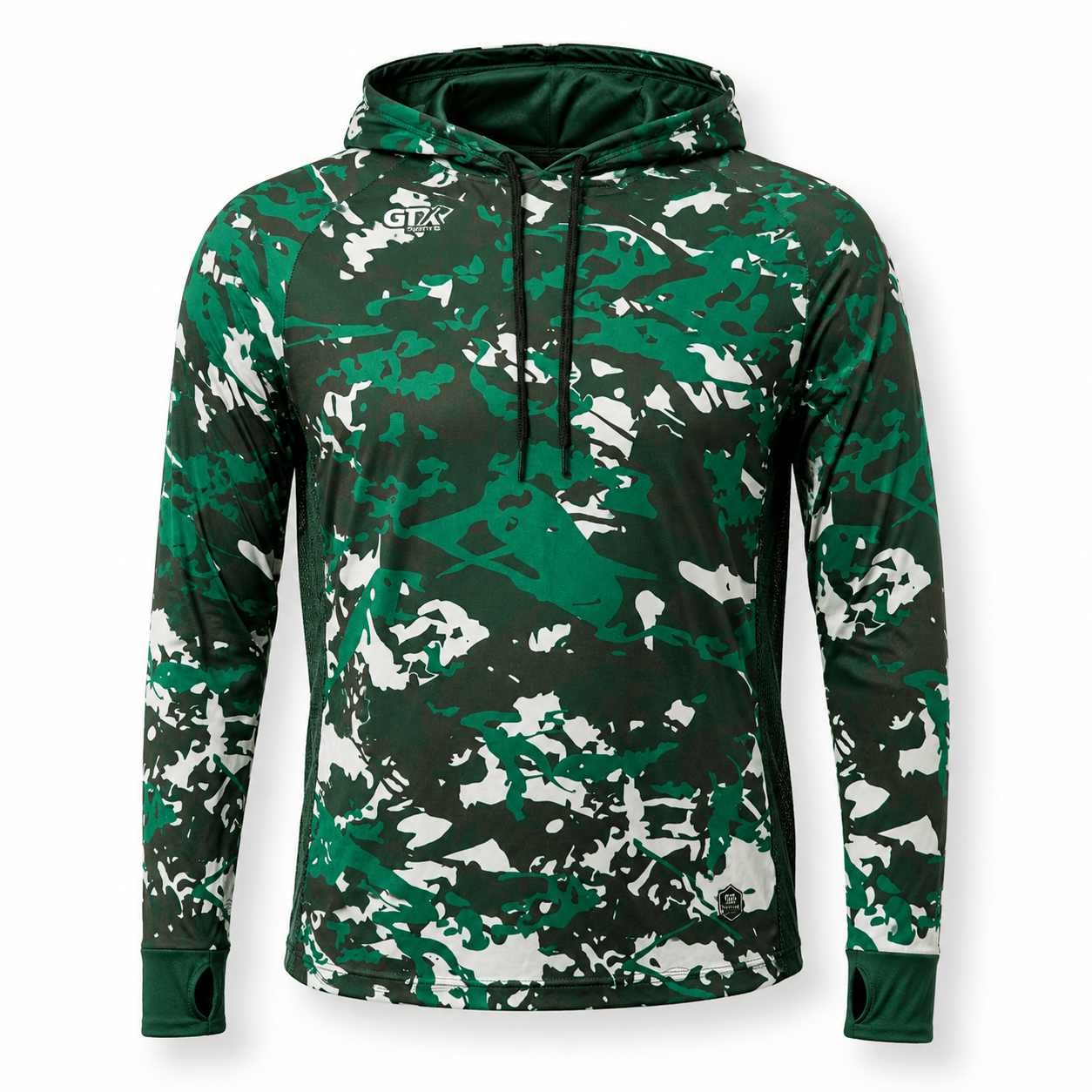 Camisa de Pesca Masculina com Capuz Mata Fechada e Proteção UV50+ - GTX Print