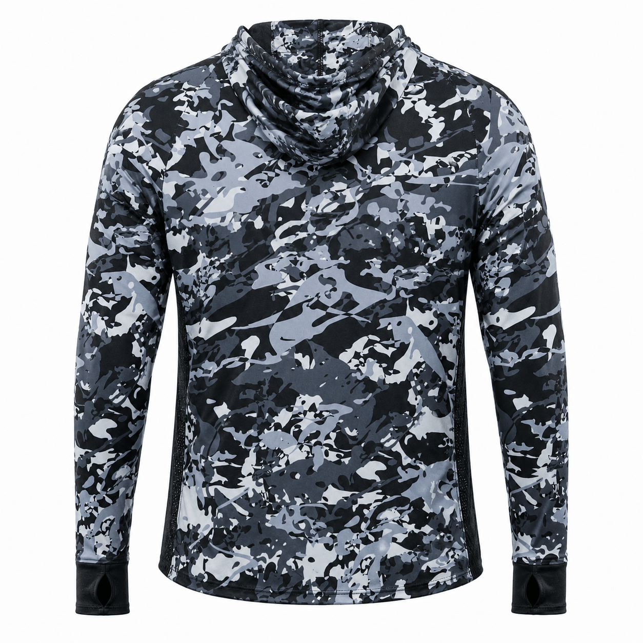 Camisa de Pesca Masculina com Capuz Neblina do Rio e Proteção UV50+ - GTX Print