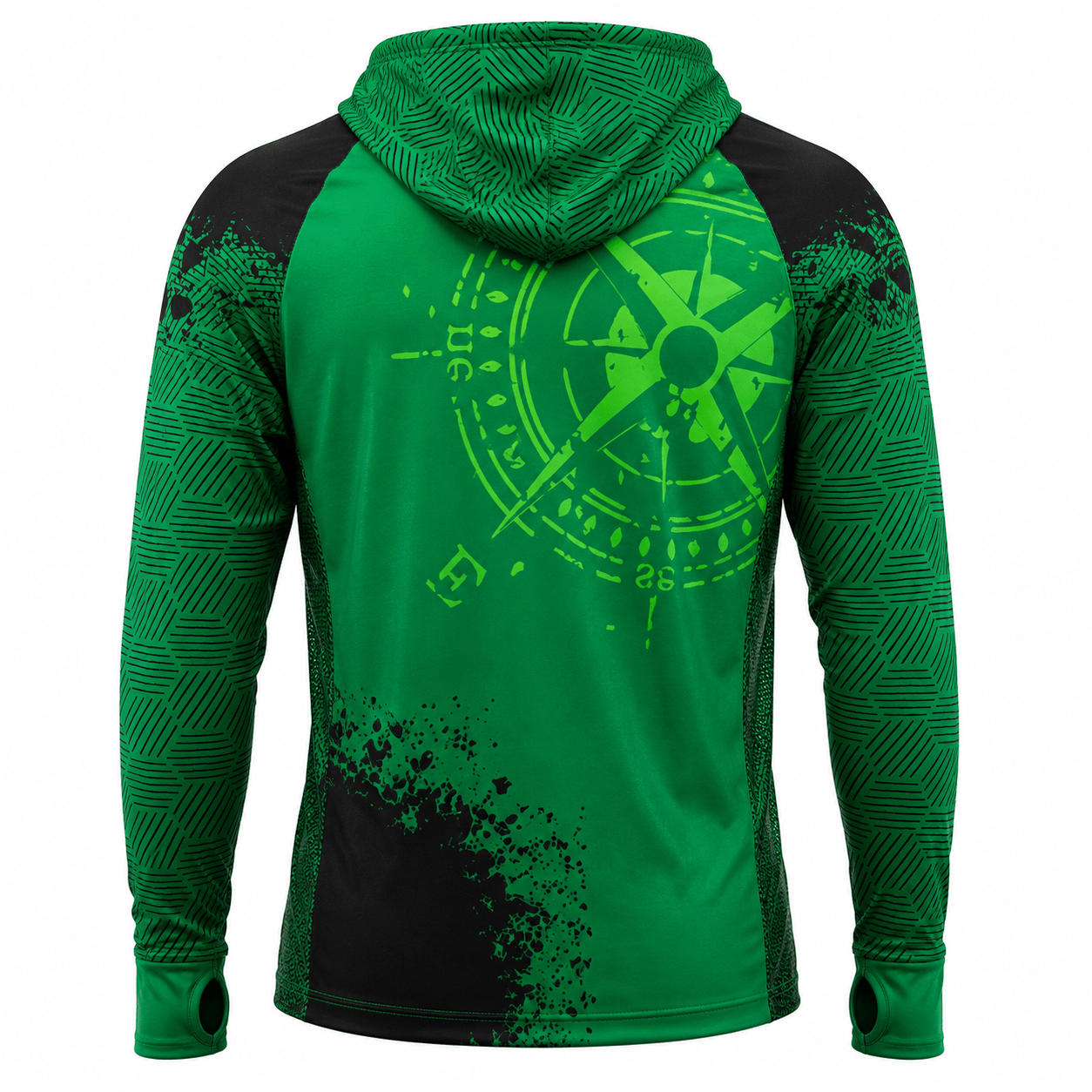 Camisa de Pesca Masculina com Capuz Rota do Pescador e Proteção UV50+ - GTX Print