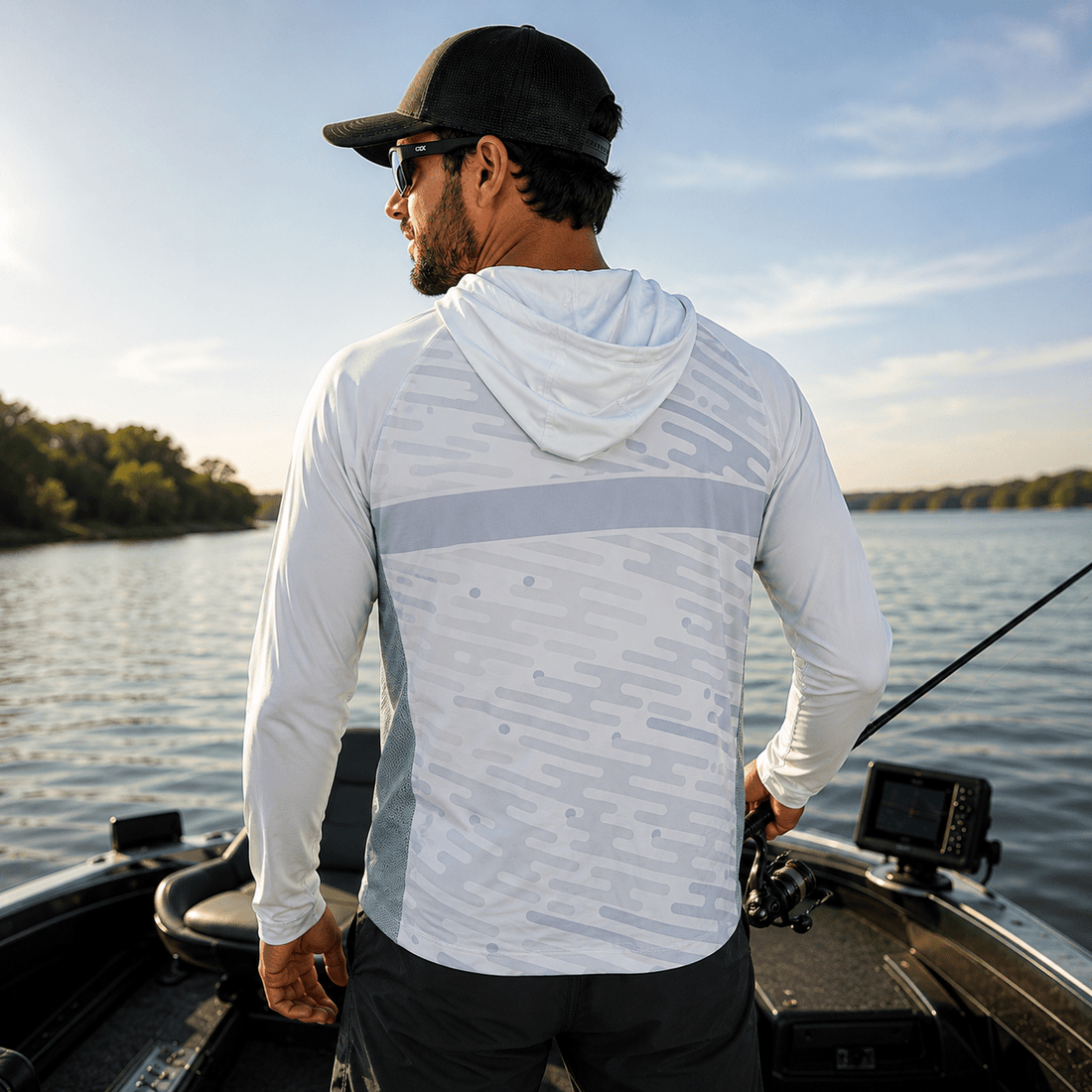 Camisa de Pesca Arctic Wave com Capuz e Proteção UV50+