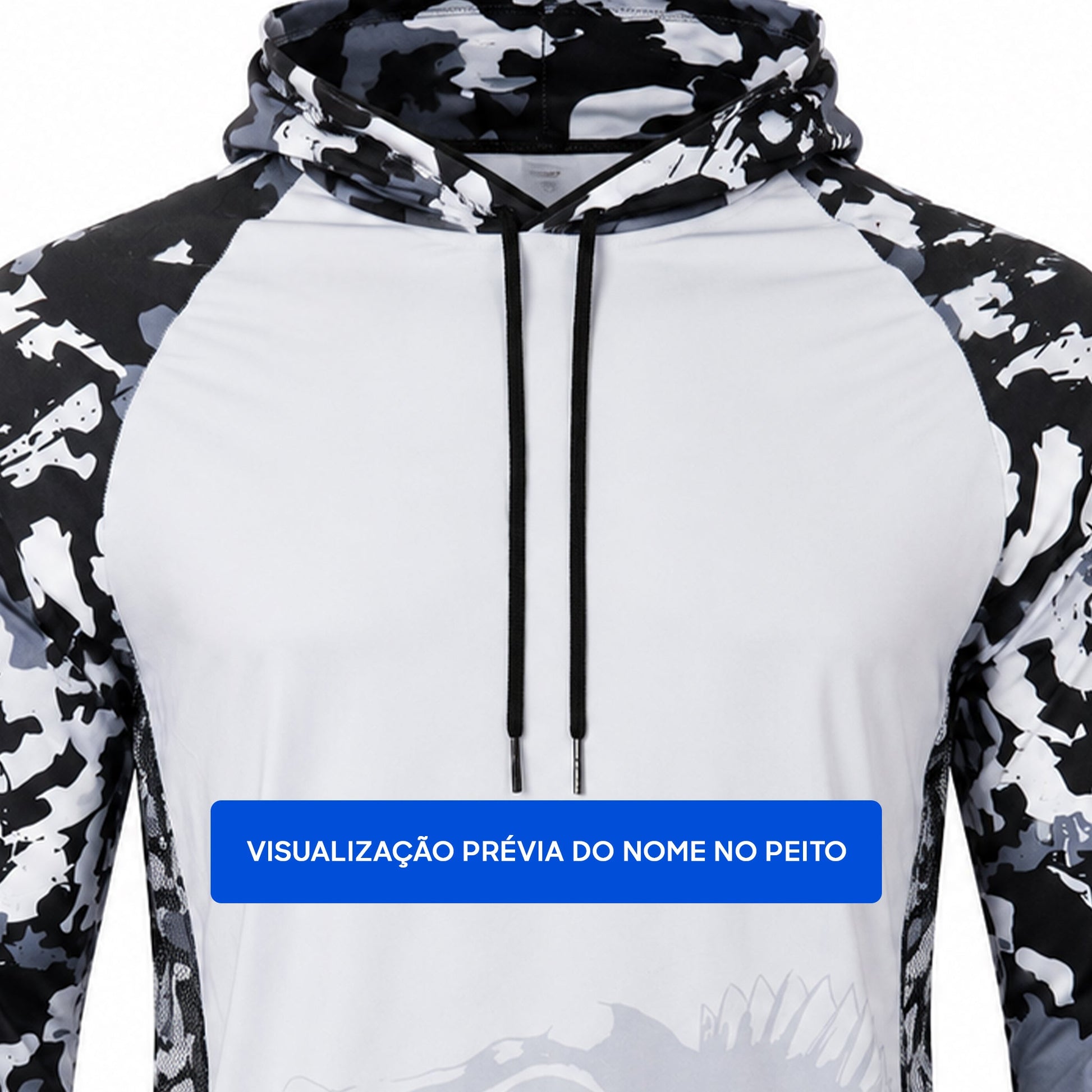 Camisa de Pesca Nation Force com Capuz e Proteção UV50+ - GTX Print