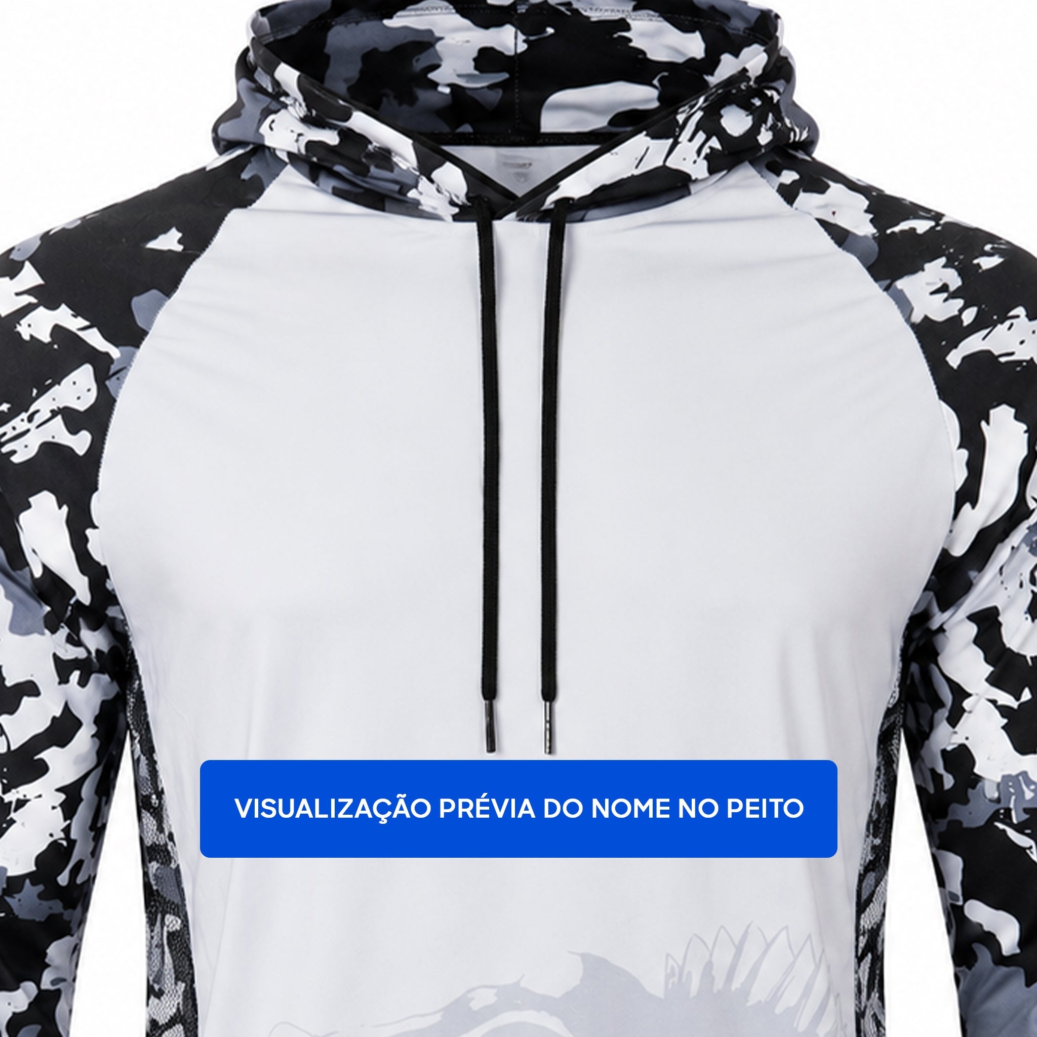 Camisa de Pesca Nation Force com Capuz e Proteção UV50+ - GTX Print