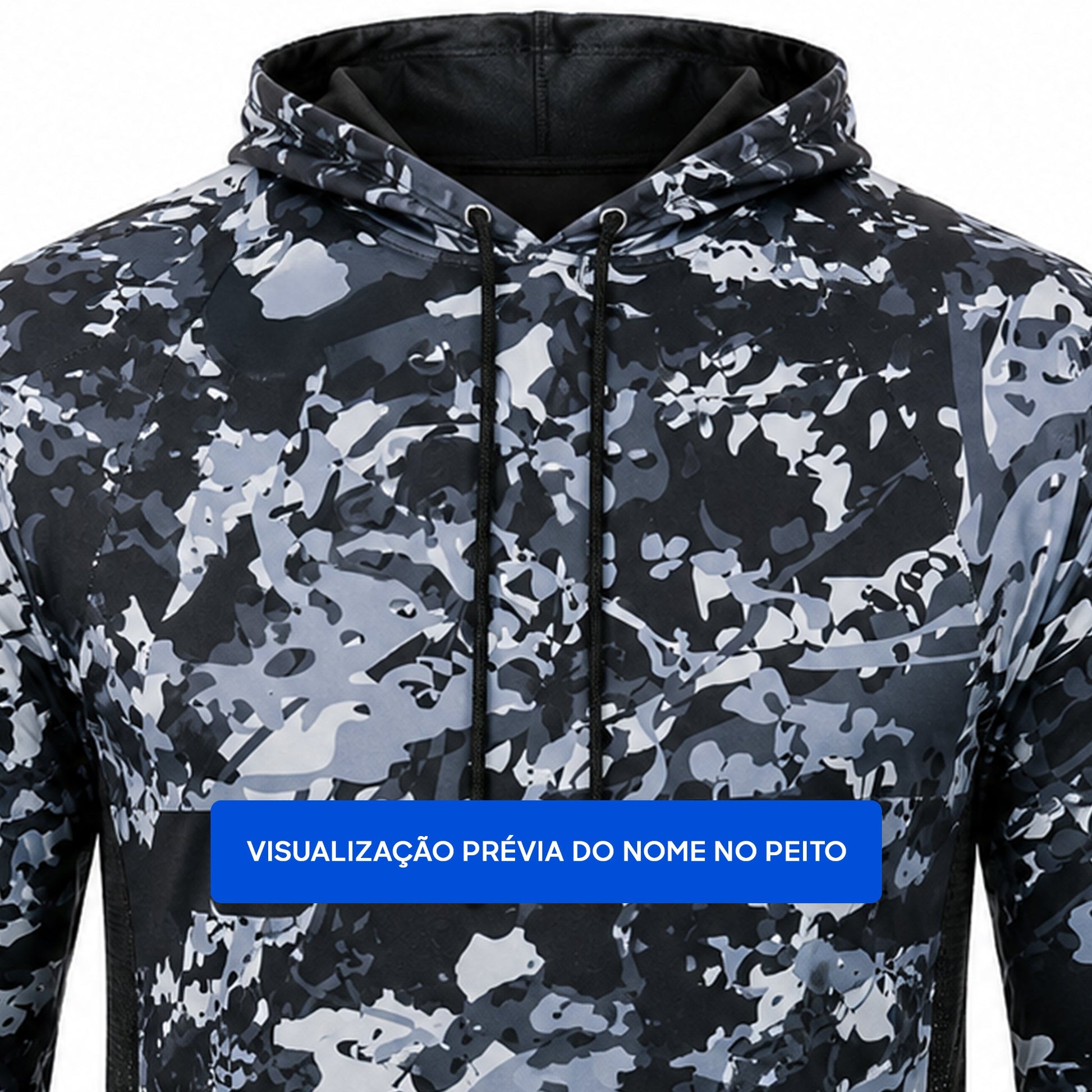 Camisa de Pesca River Mist com Capuz e Proteção UV50+ - GTX Print