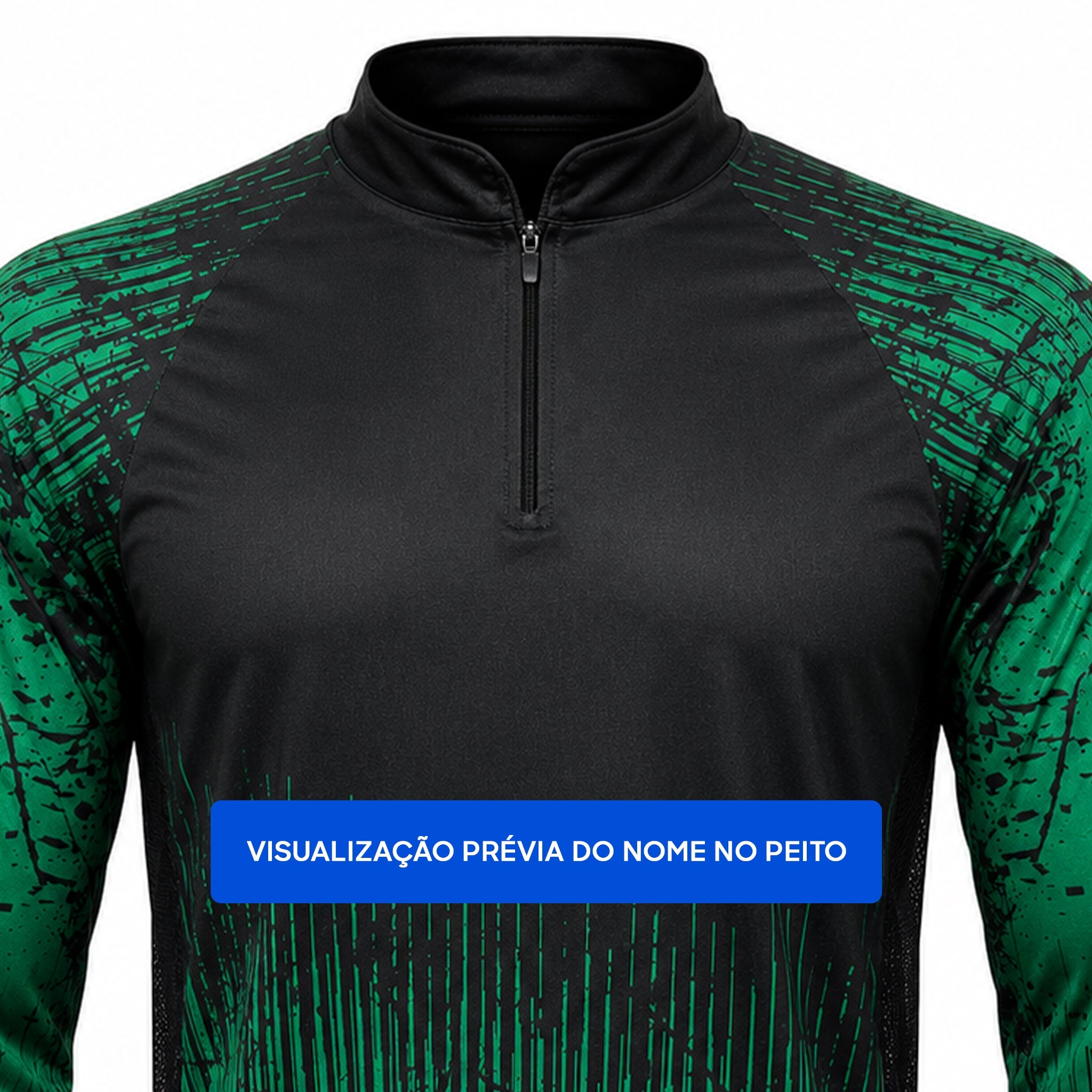 Camisa de Pesca Wild Brasil com Zíper e Proteção UV50+ - GTX Print