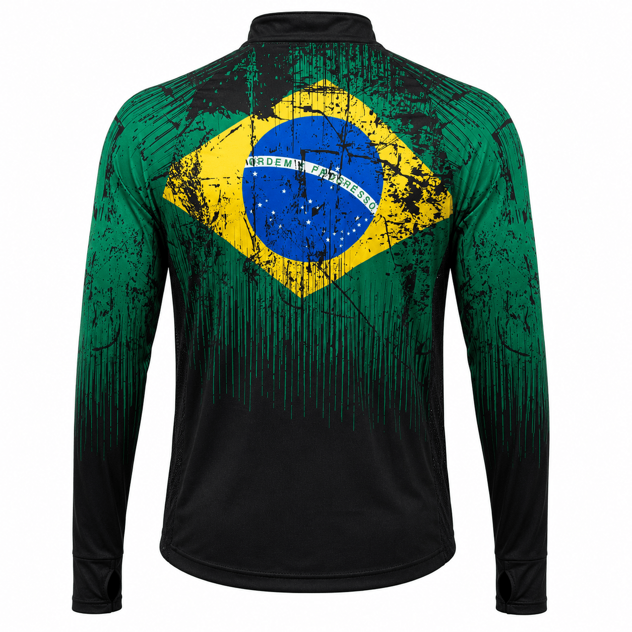 Camisa de Pesca Wild Brasil com Zíper e Proteção UV50+ - GTX Print