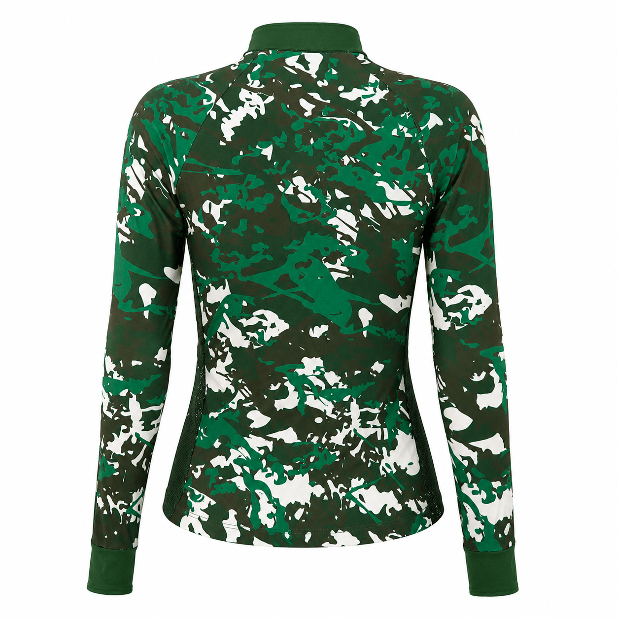 Camisa Feminina de Pesca Camuflada com Zíper e Proteção UV50+ - Use GTX