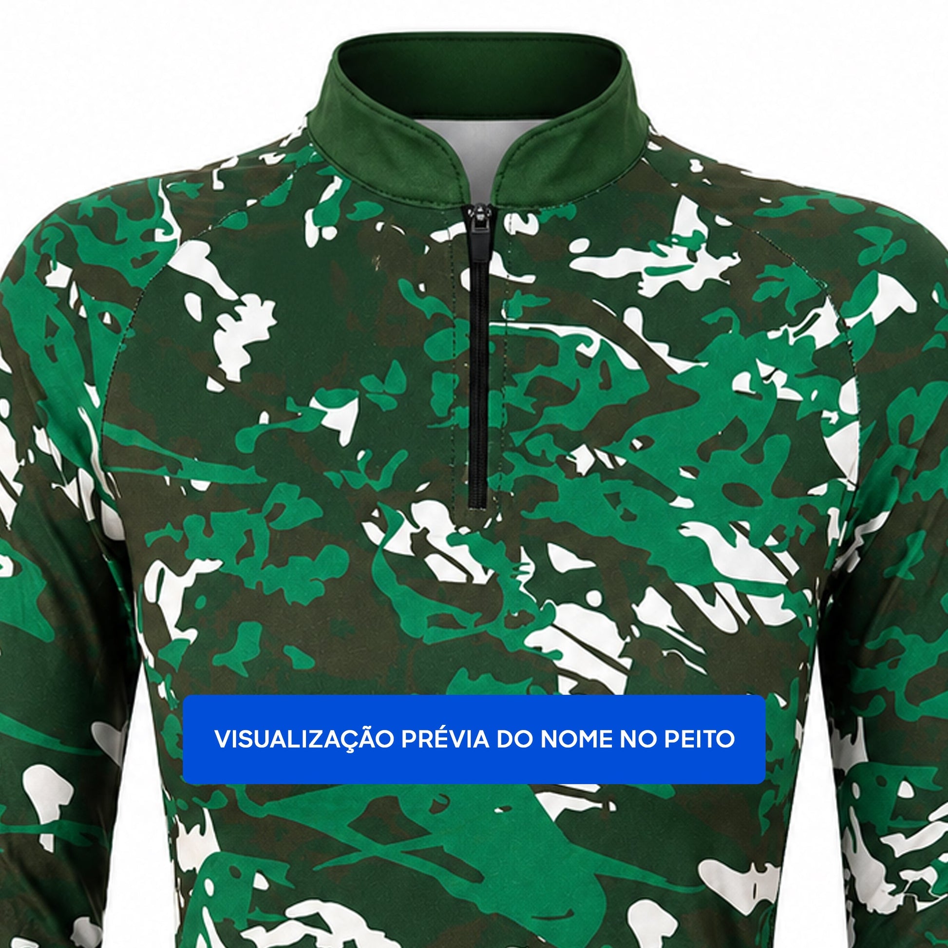 Camisa Feminina de Pesca Camuflada com Zíper e Proteção UV50+ - Use GTX