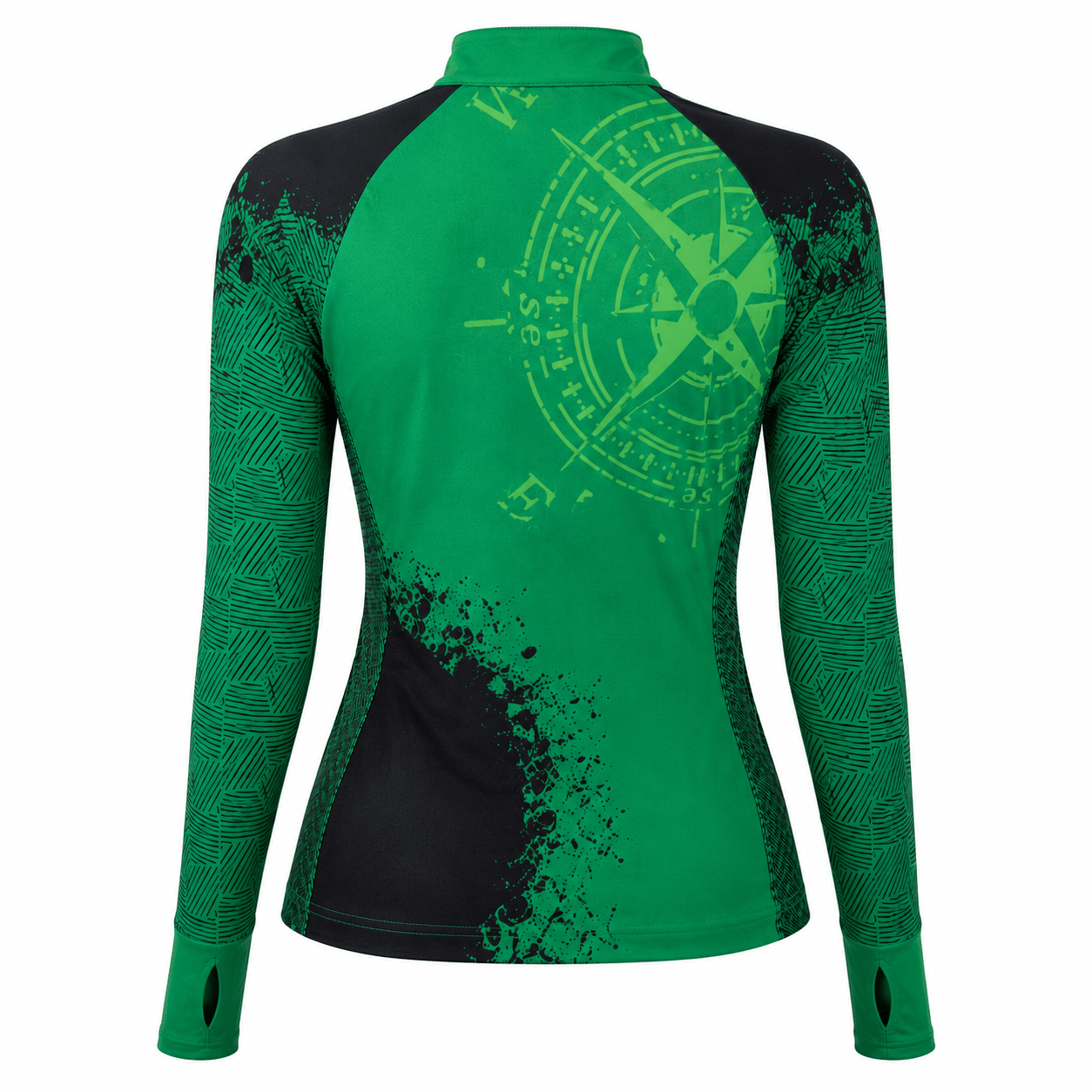 Camisa Feminina de Pesca Rosa dos Ventos com Zíper e Proteção UV50+ - Use GTX